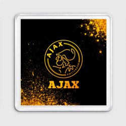 Магнит 55*55 Ajax - gold gradient