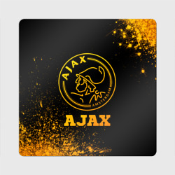 Магнит виниловый Квадрат Ajax - gold gradient