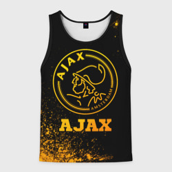 Мужская майка 3D Ajax - gold gradient