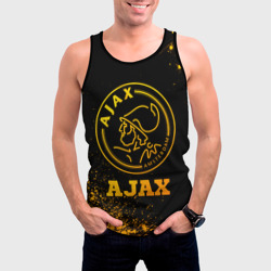 Мужская майка 3D Ajax - gold gradient - фото 2