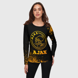 Женский лонгслив 3D Ajax - gold gradient - фото 2