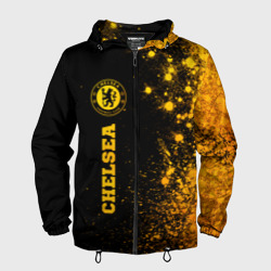 Мужская ветровка 3D Chelsea - gold gradient по-вертикали