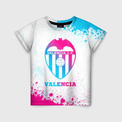 Детская футболка 3D Valencia neon gradient style