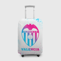 Чехол для чемодана 3D Valencia neon gradient style