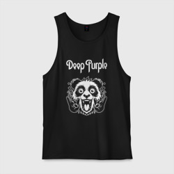 Мужская майка хлопок Deep Purple rock panda