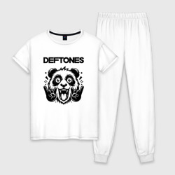 Женская пижама хлопок Deftones - rock panda