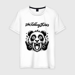 Rolling Stones - rock panda – Мужская футболка хлопок с принтом купить со скидкой в -20%