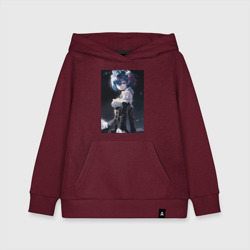 Детская толстовка хлопок Жизнь с нуля в альтернативном мире Рем