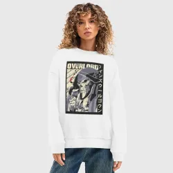 Женский свитшот oversize без начеса хлопок Повелитель Момонга - фото 2