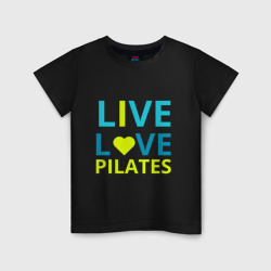 Детская футболка хлопок Пилатес - любовь