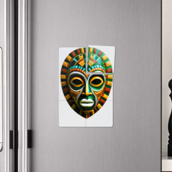Плакат с принтом Яркая африканская маска для любого человека, вид спереди №4. Цвет основы: белый