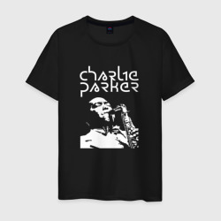 Мужская футболка хлопок Charlie Parker jazz legend
