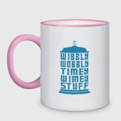 Кружка двухцветная Timey wimey stuff