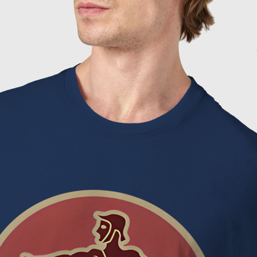 Мужская футболка хлопок Тарас Total War: Rome II - Rise of the Republic, цвет темно-синий - фото 6