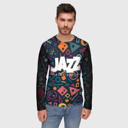 Мужской лонгслив 3D Jazz improvisation - фото 2