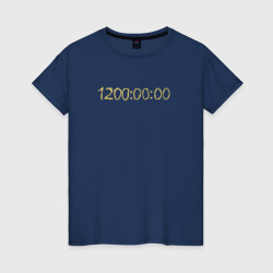 Числа - Задача трёх тел – Женская футболка хлопок с принтом купить со скидкой в -20%
