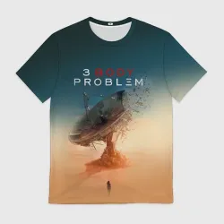 Мужская футболка 3D 3 Body Problem - satellite