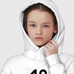 Худи с принтом 18 - Удмуртская республика для ребенка, вид на модели спереди №4. Цвет основы: белый