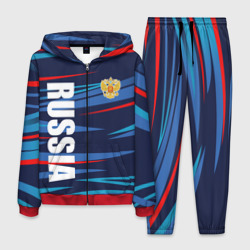 Россия - blue stripes – Мужской костюм 3D с принтом купить со скидкой в -21%