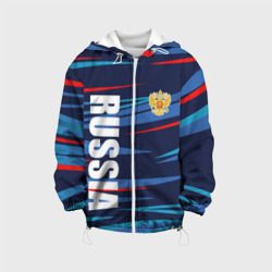 Россия - blue stripes – Детская куртка 3D с принтом купить
