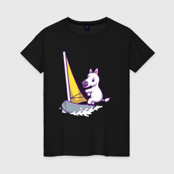 Лошадь яхтсмен – Женская футболка хлопок с принтом купить со скидкой в -20%