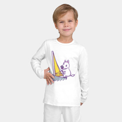 Детская пижама с лонгсливом хлопок Лошадь яхтсмен - фото 2