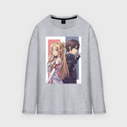 Женский лонгслив oversize хлопок Мастера Меча Онлайн Асуна