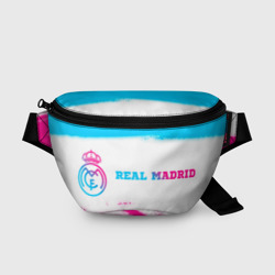 Поясная сумка 3D Real Madrid neon gradient style по-горизонтали