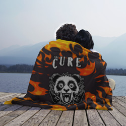 Плед 3D The Cure рок панда и огонь - фото 2