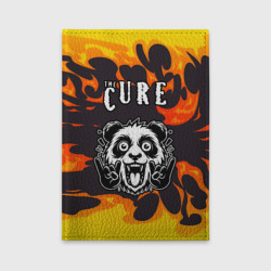 Обложка для автодокументов The Cure рок панда и огонь