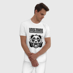 Мужская пижама хлопок Lindemann - rock panda - фото 2