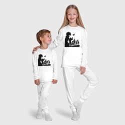 Пижама с принтом Команда Семь смертных грехов для ребенка, вид на модели спереди №5. Цвет основы: белый