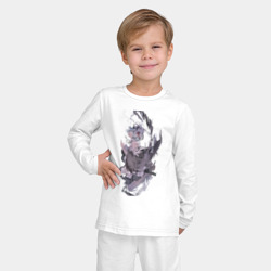 Пижама с принтом Re:Zero Рем горничная для ребенка, вид на модели спереди №2. Цвет основы: белый