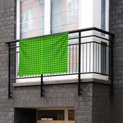 Флаг-баннер Зелёные лепестки шестиугольники - фото 2