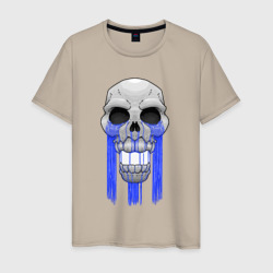 Плачущий череп – Мужская футболка хлопок с принтом купить со скидкой в -20%