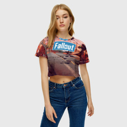 Женская футболка Crop-top 3D Fallout 2024 - фото 2