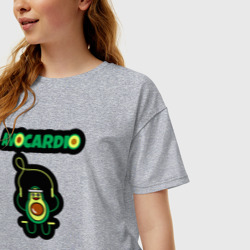 Женская футболка хлопок Oversize Avocardio - фото 2