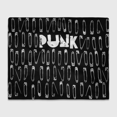 Плед 3D Punk pins, цвет 3D (велсофт)