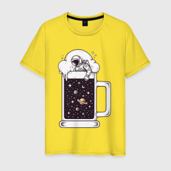 Космический пивас – Мужская футболка хлопок с принтом купить со скидкой в -20%