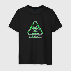 UAC зелёный повреждённый – Мужская футболка хлопок с принтом купить со скидкой в -20%