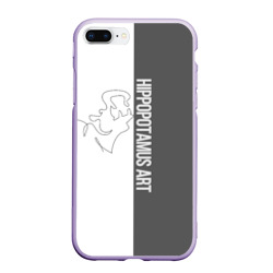 Hippopotamus art – Чехол для iPhone 7Plus/8 Plus матовый с принтом купить