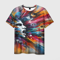 Абстрактное лицо – Мужская футболка 3D с принтом купить со скидкой в -26%