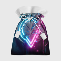 Neon geometric abstraction - ai art – Подарочный 3D мешок с принтом купить со скидкой в -13%