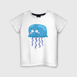 Милая медузка – Детская футболка хлопок с принтом купить со скидкой в -20%
