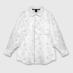 Белый паттерн лимонов – Мужская рубашка oversize 3D с принтом купить