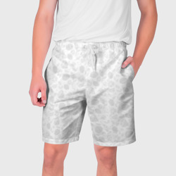 Белый паттерн лимонов – Мужские шорты 3D с принтом купить