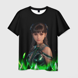 Stellar Blade зеленое пламя – Мужская футболка 3D с принтом купить со скидкой в -26%