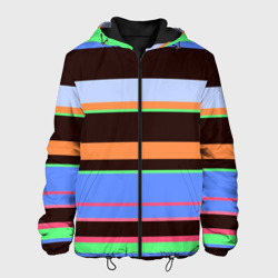 Разноцветный полосатый – Мужская куртка 3D с принтом купить со скидкой в -10%