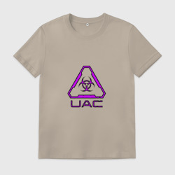 Мужская футболка хлопок UAC фиолетовый