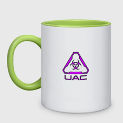 Кружка двухцветная UAC фиолетовый